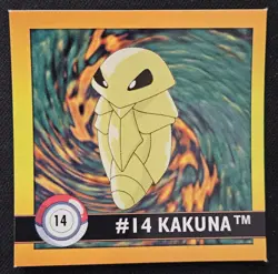 Kakuna 14 Artbox Series 1 Stickers Vintage Pokemon Trading Card Game 1999 NM - Image 1