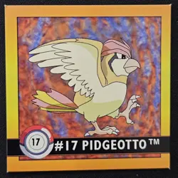 Pidgeotto 17 Artbox Series 1 Stickers Vintage Pokemon Trading Card Game 1999 NM - Image 1