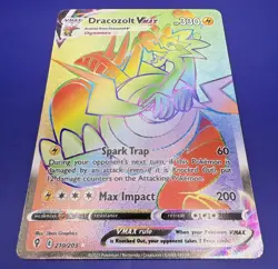?Dracozolt VMAX (Secret) 210/203 SWSH07: Evolving Skies Holo Pokemon Card NM - Image 2