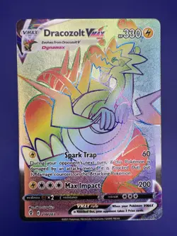 ?Dracozolt VMAX (Secret) 210/203 SWSH07: Evolving Skies Holo Pokemon Card NM - Image 3