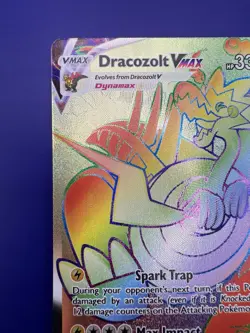 ?Dracozolt VMAX (Secret) 210/203 SWSH07: Evolving Skies Holo Pokemon Card NM - Image 4