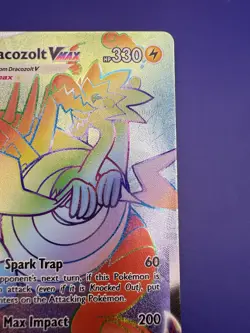 ?Dracozolt VMAX (Secret) 210/203 SWSH07: Evolving Skies Holo Pokemon Card NM - Image 5