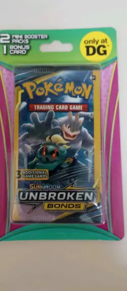 1 - Pokemon Unbroken Bonds DG Blister Pack - 2 Mini Booster Packs & 1 Bonus Card - Image 1