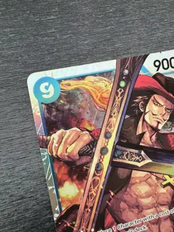 One Piece TCG Dracule Mihawk OP01-070 Super Rare Pre-Errata Card Near Mint - Image 3