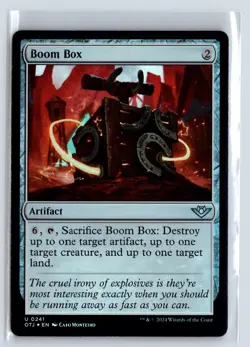 FOIL Boom Box Outlaws of Thunder Junction - MTG Magic the Gathering Card - Image 1