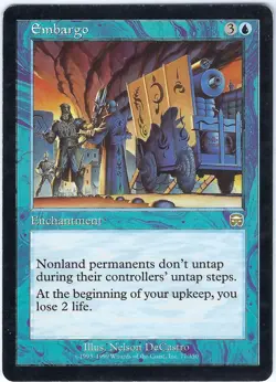 Embargo - Mercadian Masques - MTG Magic the Gathering Card - Image 1