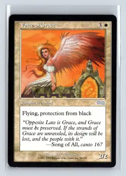 (3x) VOICE OF GRACE - MTG Magic the Gathering Card - Urza's Saga - Uncommon - Image 1
