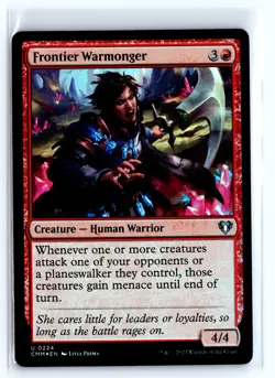 FOIL Frontier Warmonger Commander Masters - MTG Magic the Gathering Card - Image 1
