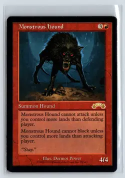 (2X) Monstrous Hound Exodus Rare - MTG Magic the Gathering Card - Image 3
