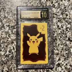 ??2022 Pokemon Playing Cards Korean Pikachu Paper Safari -2 CGC 10 PRISTINE?? - Image 1