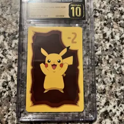 ??2022 Pokemon Playing Cards Korean Pikachu Paper Safari -2 CGC 10 PRISTINE?? - Image 3