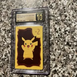 ??2022 Pokemon Playing Cards Korean Pikachu Paper Safari -2 CGC 10 PRISTINE?? - Image 5