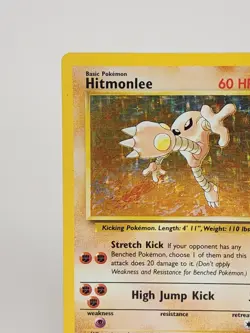 Hitmonlee Holo Rare Pokemon Card 7/62 Fossil Set Near Mint Condition - Image 4