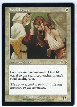 Faith Healer Urza's Saga (USG) Rare - MTG Magic the Gathering Card - Image 1