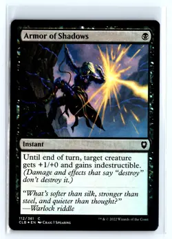 FOIL Armor of Shadows Baldur's Gate Common - MTG Magic the Gathering Card - Image 1