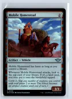 FOIL Mobile Homestead Outlaws of Thunder Junction - MTG Magic the Gathering Card - Image 1