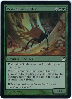 FOIL Penumbra Spider Time Spiral Common - MTG Magic the Gathering Card - Image 1
