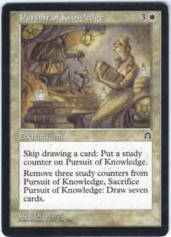 Pursuit of Knowledge Stronghold Rare - MTG Magic the Gathering Card - Image 1