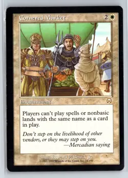 MTG Magic the Gathering Card - Cornered Market - Mercadian Masques - Rare - Image 1