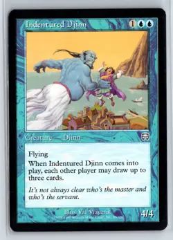 Indentured Djinn - Mercadian Masques - MTG Magic the Gathering Card - Image 1