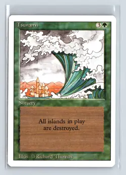 TSUNAMI - MTG Magic the Gathering Card - Revised - Uncommon - Image 1