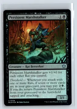 FOIL Persistent Marshstalker Bloomburrow - MTG Magic the Gathering Card - Image 1