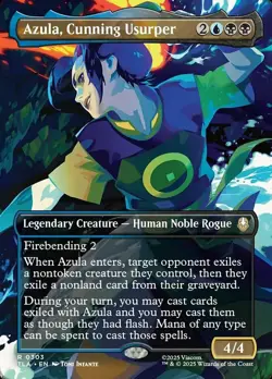 x1 Azula, Cunning Usurper - Foil - Borderless R MTG Avatar: The Last Airbender M - Image 1