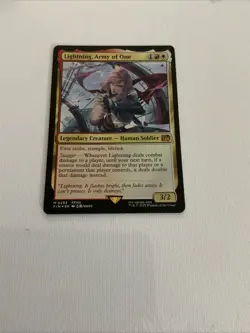 Final Fantasy Magic the Gathering NM Foil Lightning, Army of One 233 - Image 1