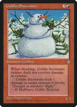 4x Goblin Snowman - MP - Ice Age - SPARROW MAGIC mtg - Image 1