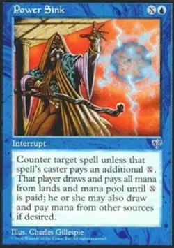 X4 Power Sink Mirage Light Play MTG Magic DNA GAMES - Image 1