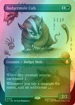 Badgermole Cub - Borderless Foil - Avatar: The Last Airbender - TLA M 0326 - Image 1