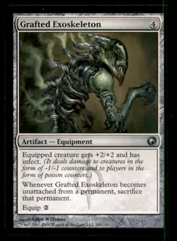 MTG Grafted Exoskeleton LP Light Play Scars of Mirrodin [5121] - Image 1