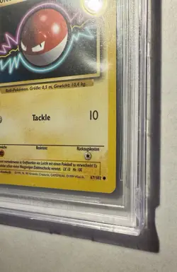 Pokemon TCG Voltorb Base Set 67/102 Regular 1st Edition German Voltobal *chipped - Image 2