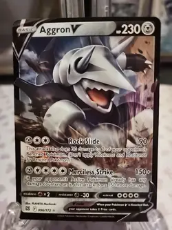 Pokemon TCG Aggron V Sword & Shield: Brilliant Stars 096/172 Holo Ultra Rare - Image 1