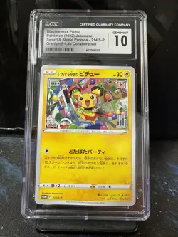Mischievous Pikachu 214/S-P Japanese Pokemon 2022 PROMO CGC 10 - Image 1