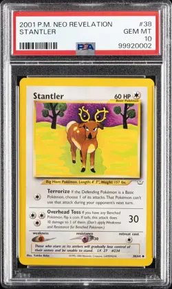 2001 POKEMON NEO REVELATION #38 STANTLER PSA 10 - Image 1