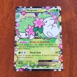 Pokemon TCG Shaymin EX XY 148 Black Star Promo - Generations LP - Image 1