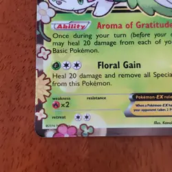 Pokemon TCG Shaymin EX XY 148 Black Star Promo - Generations LP - Image 4
