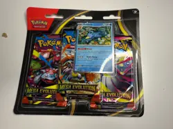 Pokemon TCG Mega Evolutions 3 Pack Blister (Goldduck Promo) X3 - Image 1