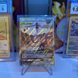 Espeon & Deoxys GX SM240 Ultra Rare Tag Team Promo Pokemon TCG MINT - Image 1