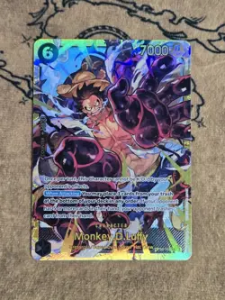 One Piece Card Game Monkey.D.Luffy OP10-118 Secret Rare NM English - Image 1