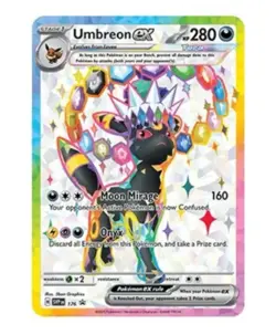 Pokemon card Umbreon ex SVP 176 - Prismatic Evolutions Figure Collection - Image 1