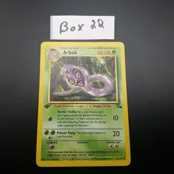 Arbok 31/62 - 1ST EDITION - Fossil SET - VINTAGE WOTC Pokemon Card - LP/P - Image 1