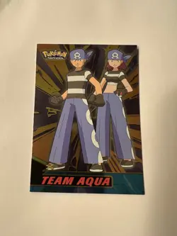 Pokemon Topps Card Team Aqua Holo 2003 Excellent Condition - Image 1