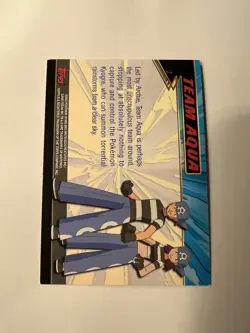 Pokemon Topps Card Team Aqua Holo 2003 Excellent Condition - Image 2