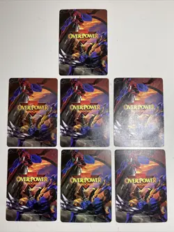 Overpower Marvel Collectible Card Game - Set of 7 Mr. Fantastic Character Cards - Image 2
