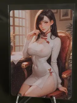 Tifa - Final Fantasy - double-sided card - WAIFU - ANIME - Goddess Story - Image 1