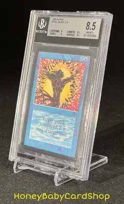 MTG Limited Edition Alpha 1993 Spell Blast BGS 8.5Q++ (Baby Quad++) NM/MT+ 93/94 - Image 3