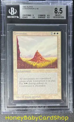 MTG Limited Edition Alpha 1993 Conversion BGS 8.5Q++ (Baby Quad++) NM/MT+ 93/94 - Image 1