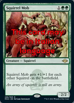 MTG SQUIRREL MOB FOIL EXC - TUMULTO DEGLI SCOIATTOLI - MH2 - MAGIC - Image 1